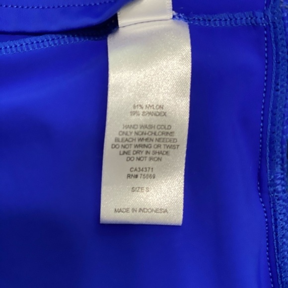 Hula Honey Cobalt Blue Tankini Top Size Small - Picture 3 of 6